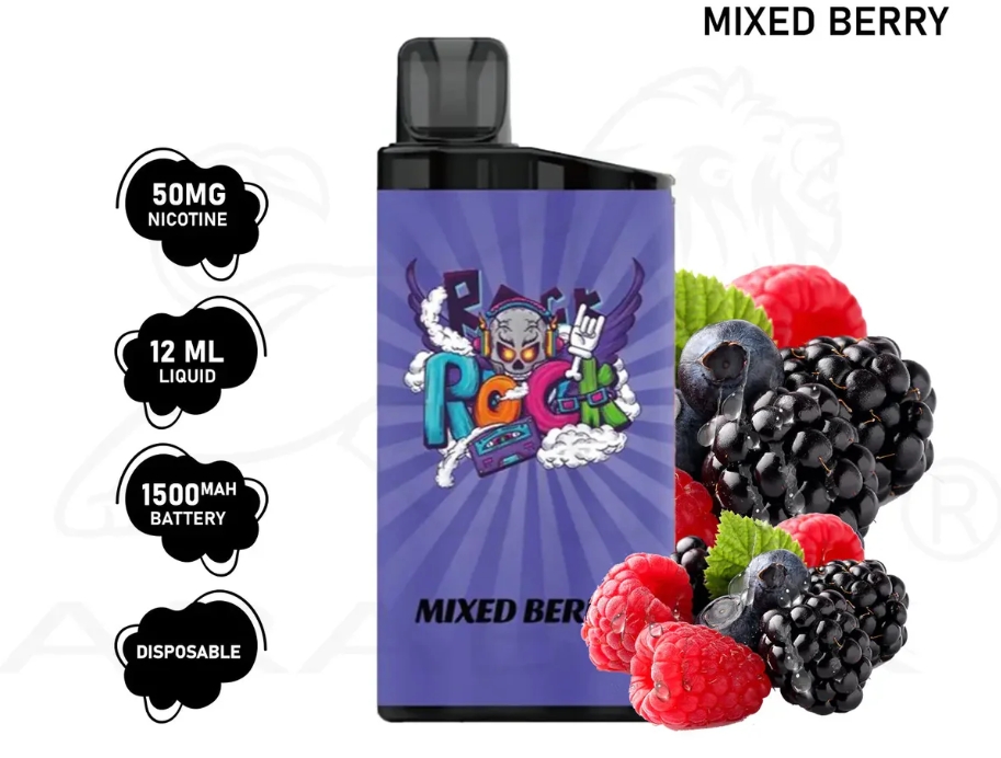 IGET Bar 3500 Puffs Vape - Mišrios Uogos: Skonių šventė 2025 m. Lietuvos garinimo rinkoje